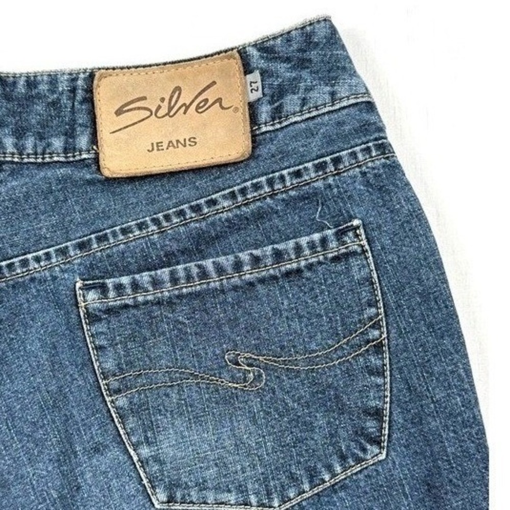 Silver Jeans Co Womens 27 Bootcut‎ Medium Wash Denim Mid Rise Jeans L9428 XDU